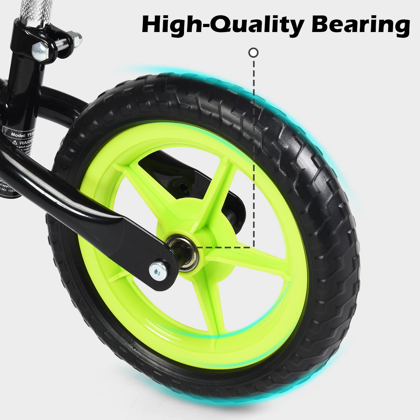 Balance Bike Training Bicycle with 10" Airless Eva Tires OLAKIDS