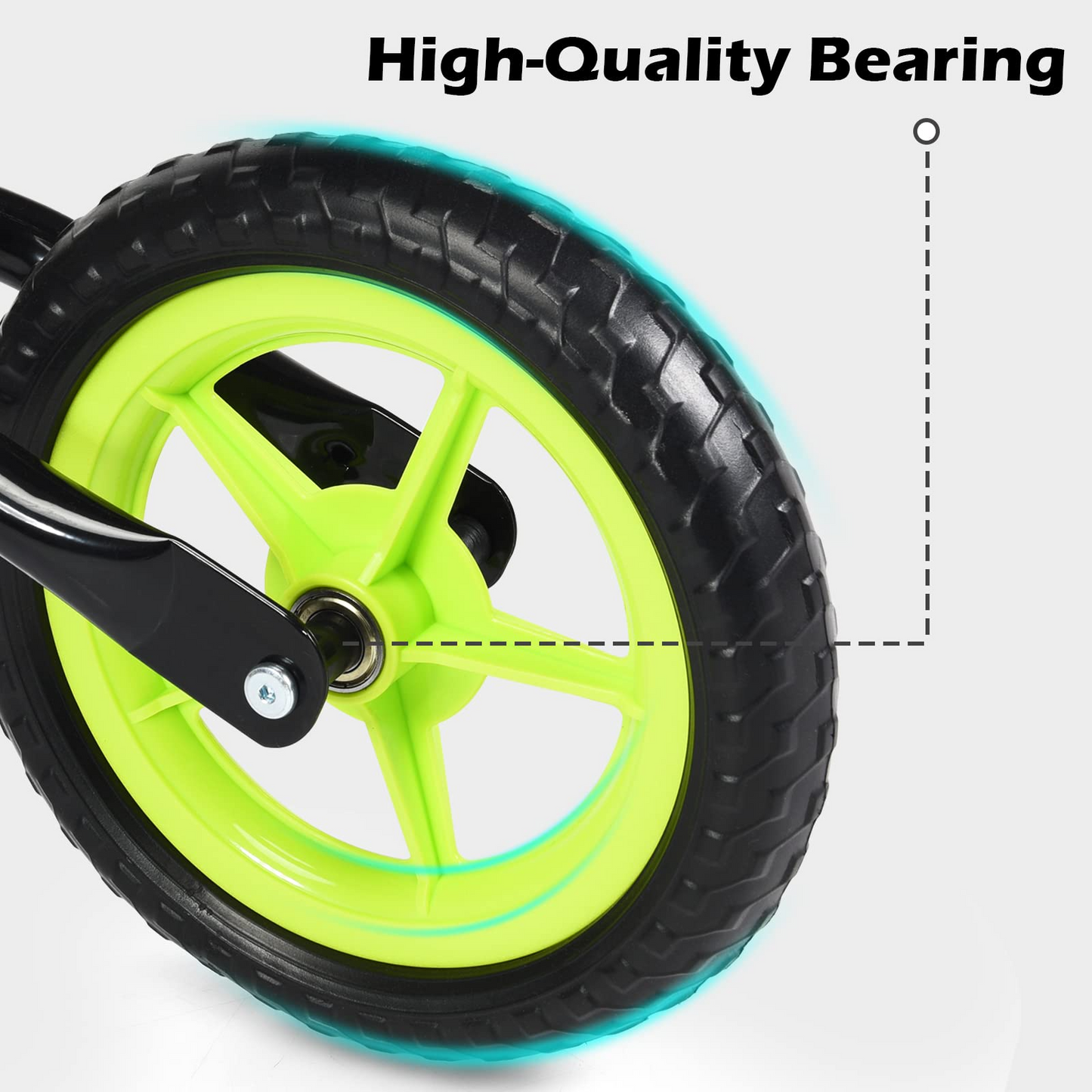 Balance Bike for 4-5 Years Old - Beginner Training Bicycle with 12" Airless Eva Tires OLAKIDS