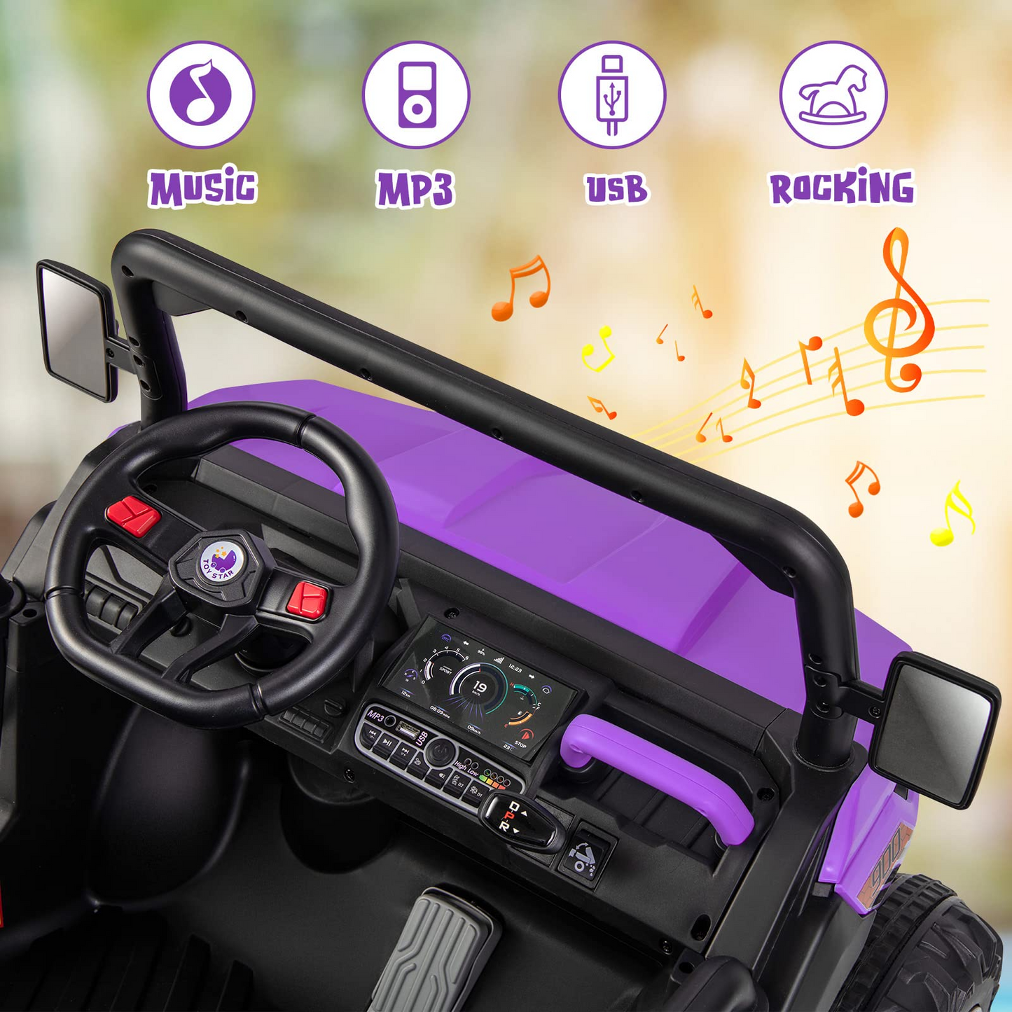 12V Electric Vehicle Dump Truck with Remote Control, Dump Bed and Extra Shovel OLAKIDS