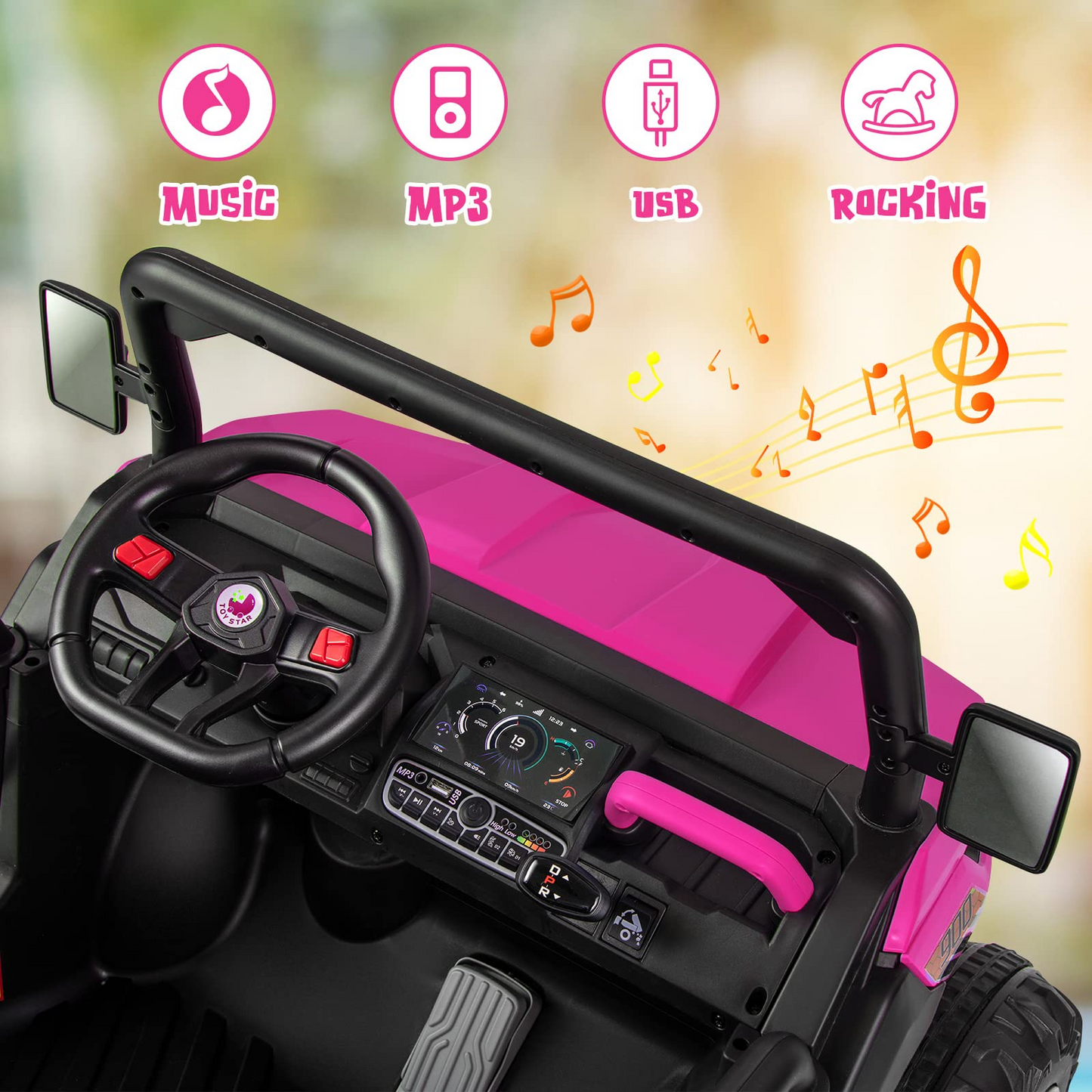 12V Electric Vehicle Dump Truck with Remote Control, Dump Bed and Extra Shovel OLAKIDS