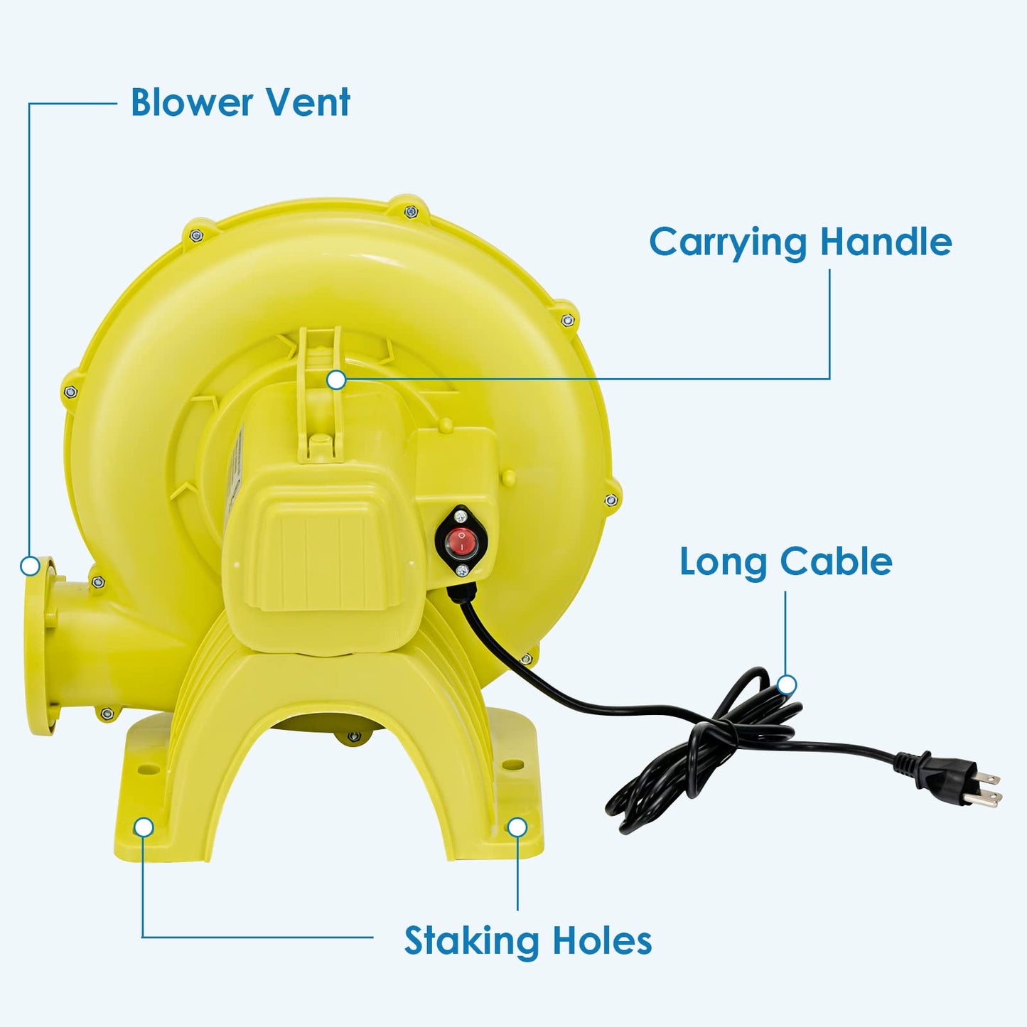 OLAKIDS Inflatable Bouncer Blower, 480W Lightweight Pump Fan OLAKIDS