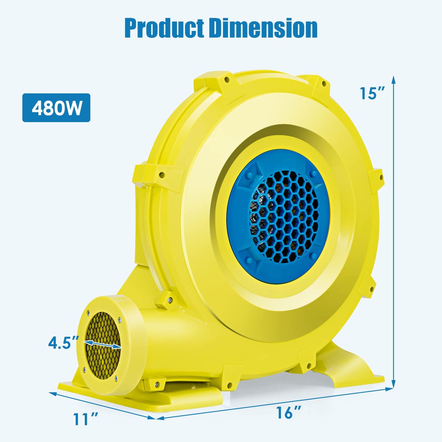 OLAKIDS Inflatable Bouncer Blower, 480W Lightweight Pump Fan OLAKIDS