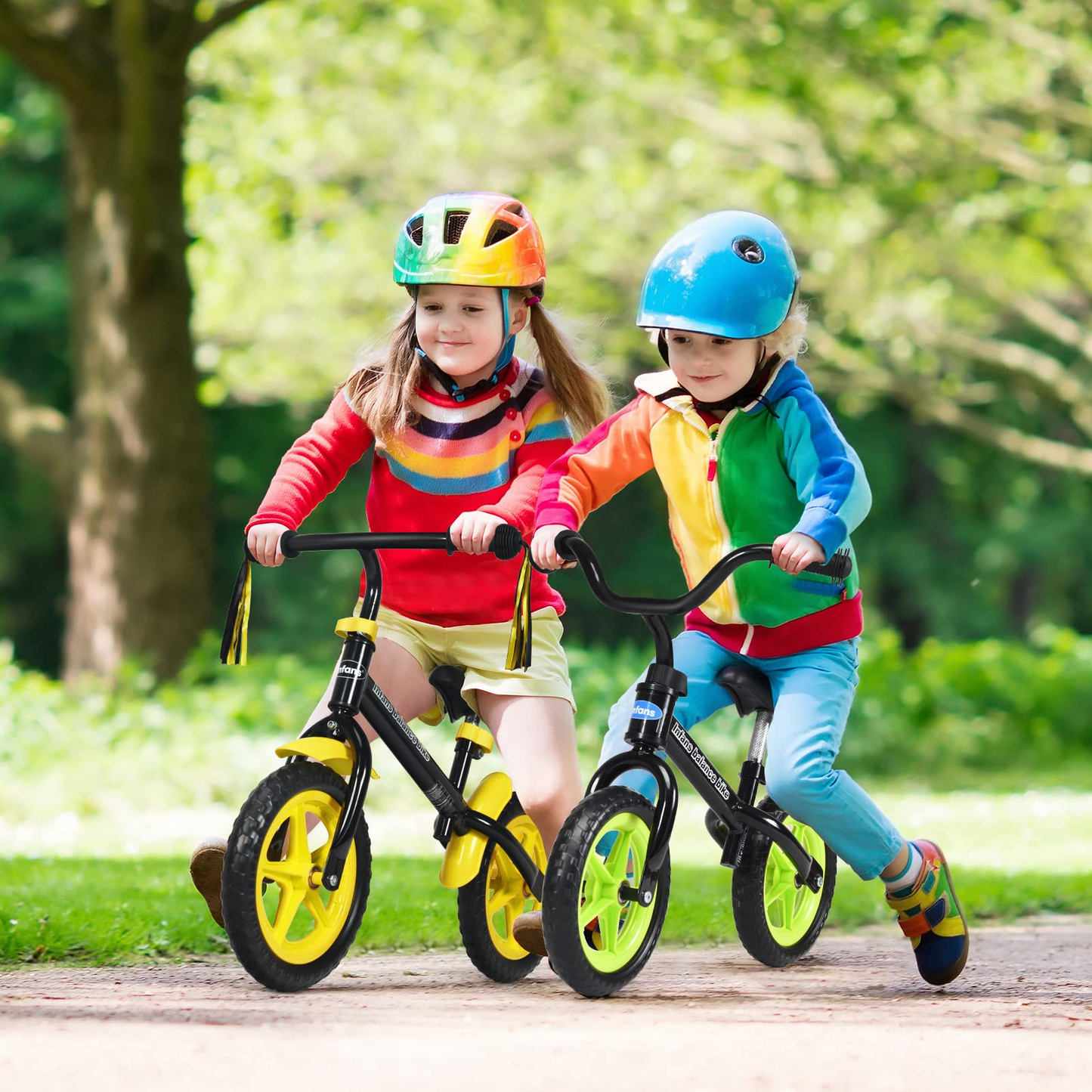 Balance Bike for 4-5 Years Old - Beginner Training Bicycle with 12" Airless Eva Tires OLAKIDS