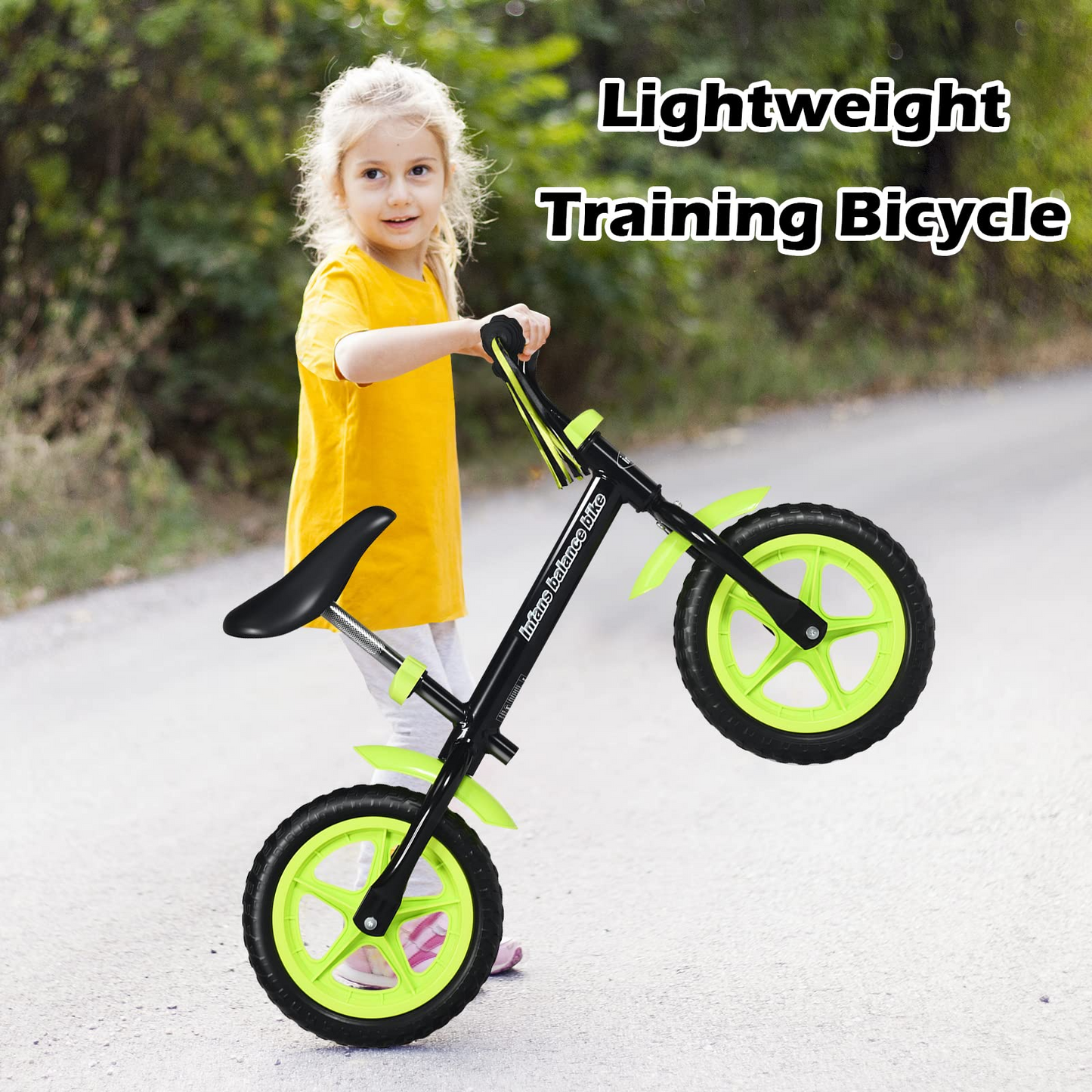 Balance Bike for 4-5 Years Old - Beginner Training Bicycle with 12" Airless Eva Tires OLAKIDS