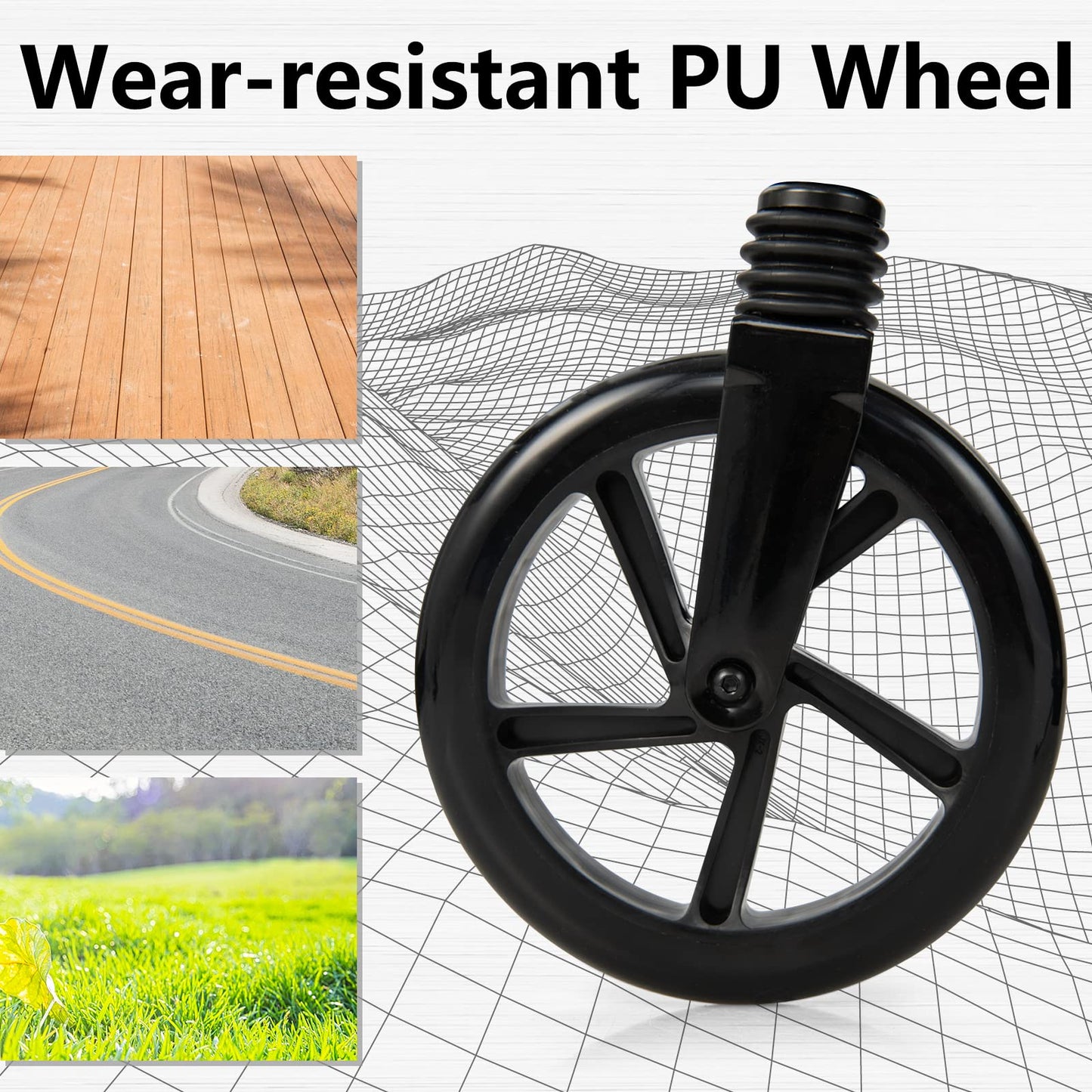 Kick Scooter, Foldable Scooter for Kids Ages 10+ Teens Adults with 34’â€?44’â€?Adjustable Handlebar 9" Wheels