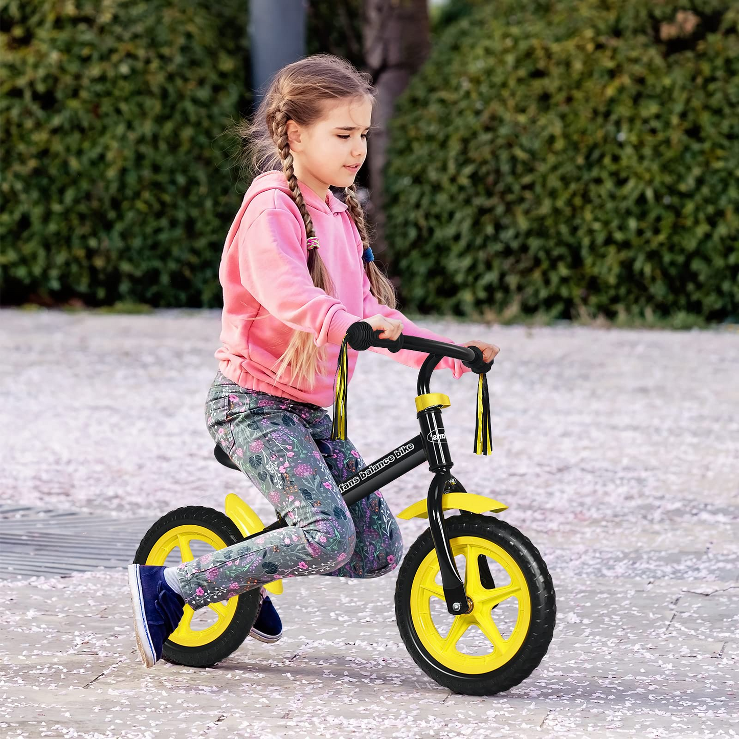 Balance Bike for 4-5 Years Old - Beginner Training Bicycle with 12" Airless Eva Tires OLAKIDS