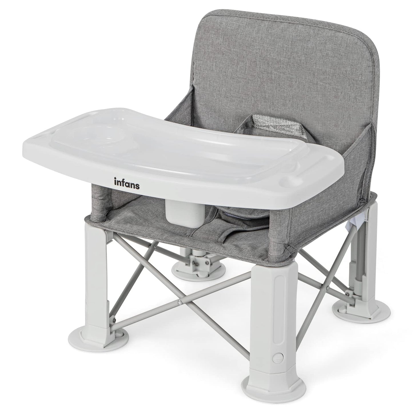 OLAKIDS Baby Travel Booster Seat, Folding Portable Sit Up Chair for Dining Table