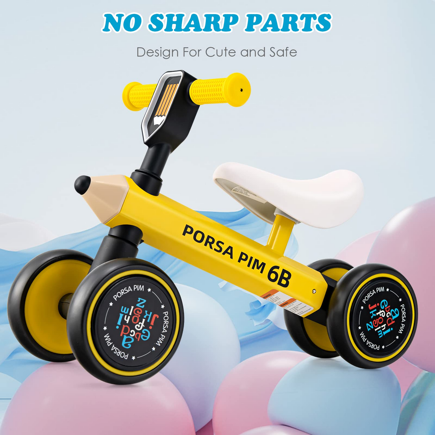 OLAKIDS Baby Balance Bike, Toddler Ride On Bicycle for 1 Year Old, Kids No Pedal Sliding Toy with Silent Wheels OLAKIDS