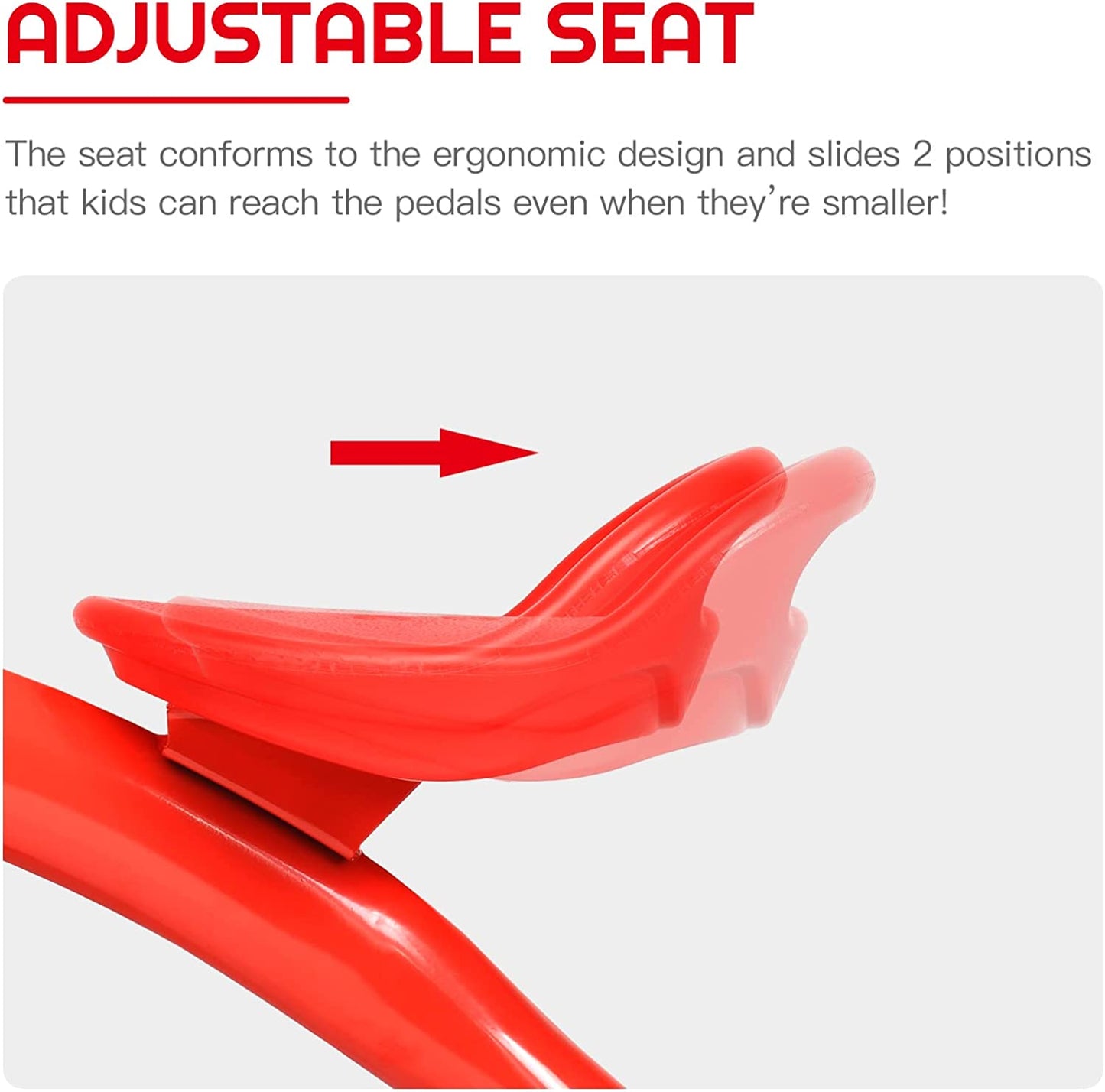 Kids Tricycle Rider with Adjustable Seat OLAKIDS
