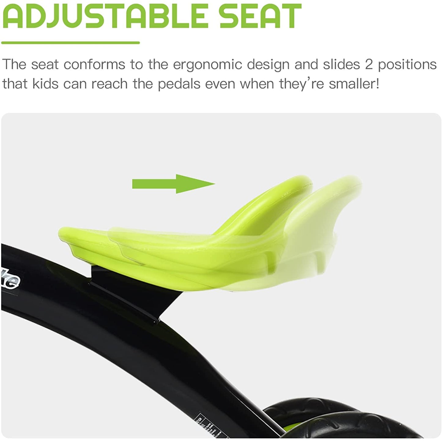 Kids Tricycle Rider with Adjustable Seat OLAKIDS