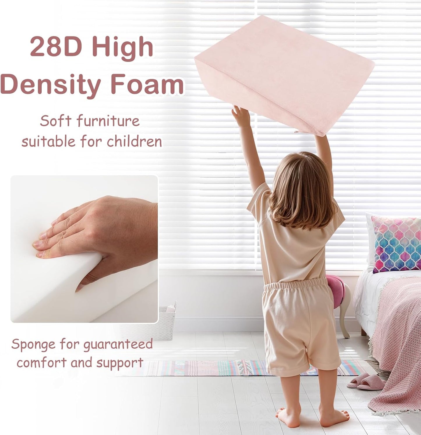 INFANS Climbing Toys for Toddlers, Foam Climbing Blocks and Ball Pit for Baby, 5pc Kids Climb and Crawl Block Activity Structure Play Set, Indoor Foam Play Gym for Crawling and Sliding