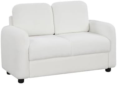 OLAKIDS Kids Sofa, 2 Seat Soft Thick Upholstered Couch with Plush Fabric Solid Wooden Frame, Armrest Chair Lounge for Playroom Kids Boys Girls