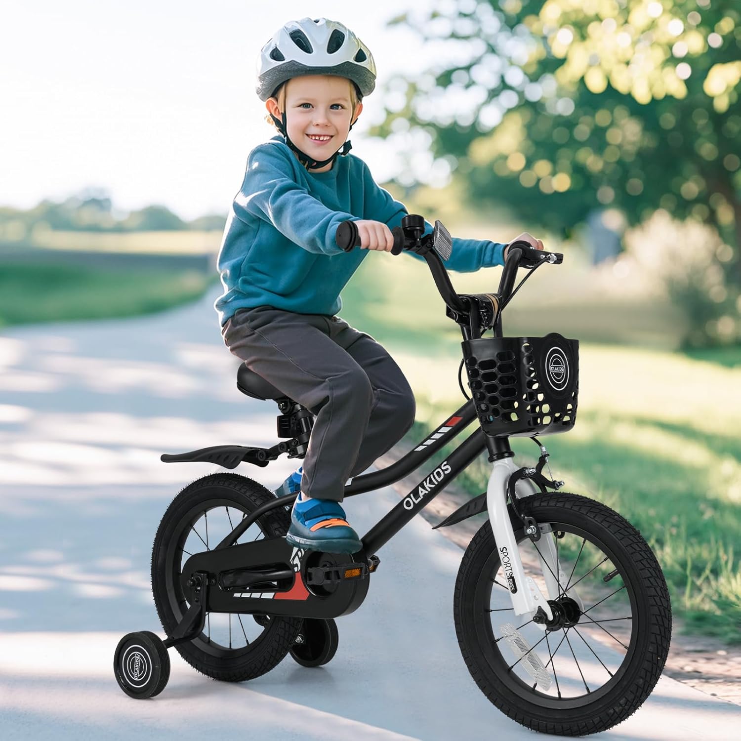 Olakids Kids Bike, 12 14 16 18 Inch Toddlers Bike for Boys Girls 3-8 Years Old