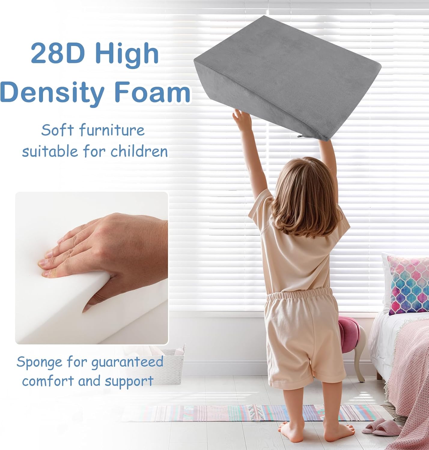 INFANS Climbing Toys for Toddlers, Foam Climbing Blocks and Ball Pit for Baby, 5pc Kids Climb and Crawl Block Activity Structure Play Set, Indoor Foam Play Gym for Crawling and Sliding