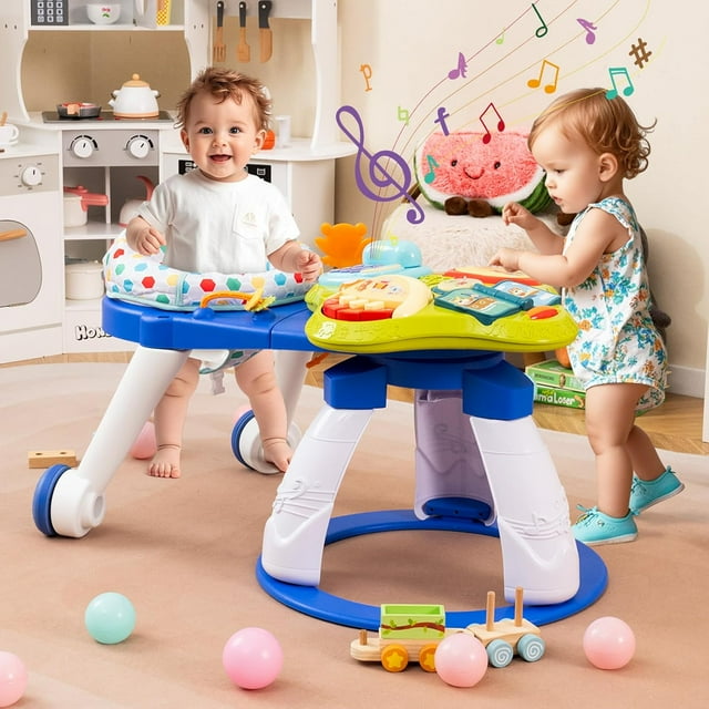 OLAKIDS 3 in 1 Walk Around Baby Activity Center, Baby Walker