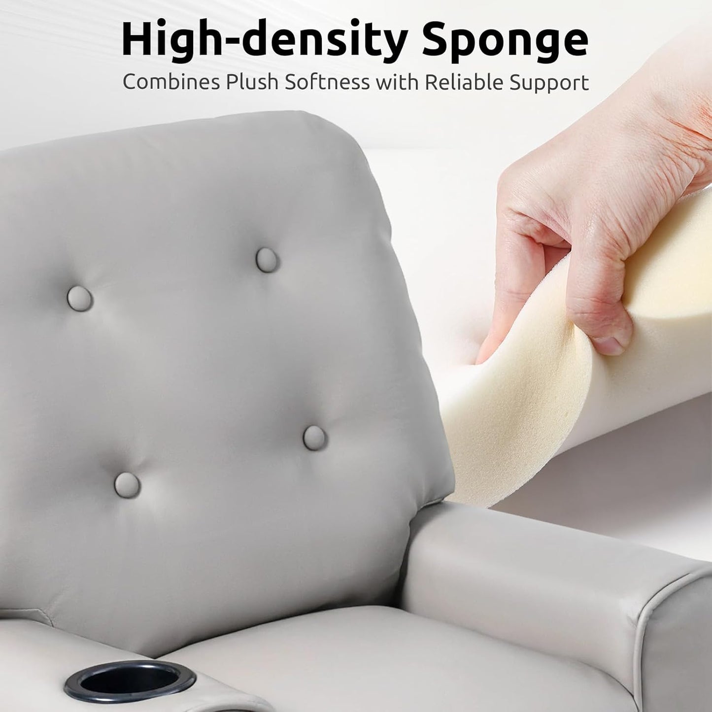 OLAKIDS Kids Recliner, Toddler Lounge Chair with Adjustable Backrest Footrest