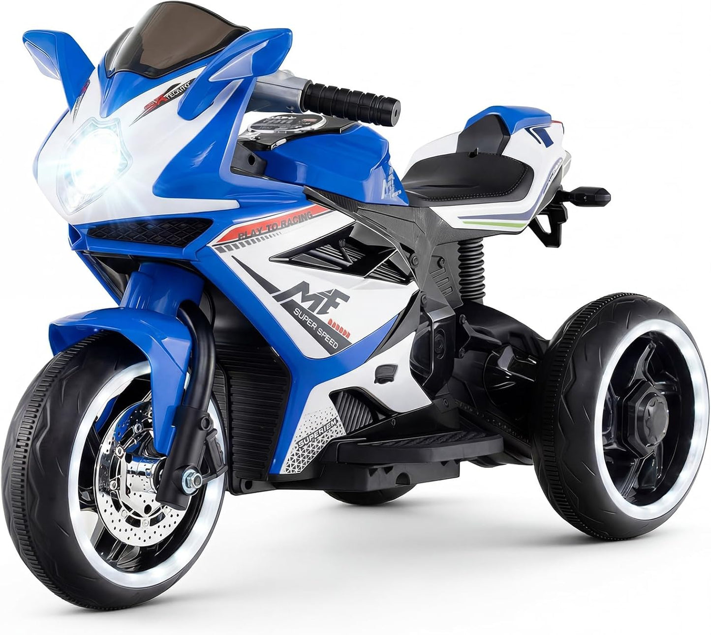 OLAKIDS 6V Kids Motorcycle with Forward & Reverse Switch for Toddler Aged 3+