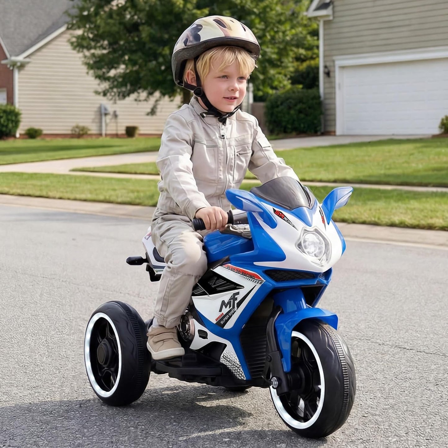 OLAKIDS 6V Kids Motorcycle with Forward & Reverse Switch for Toddler Aged 3+