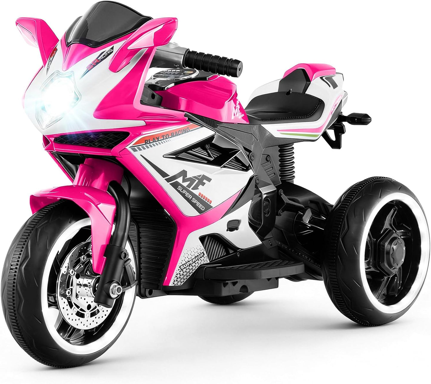 OLAKIDS 6V Kids Motorcycle with Forward & Reverse Switch for Toddler Aged 3+