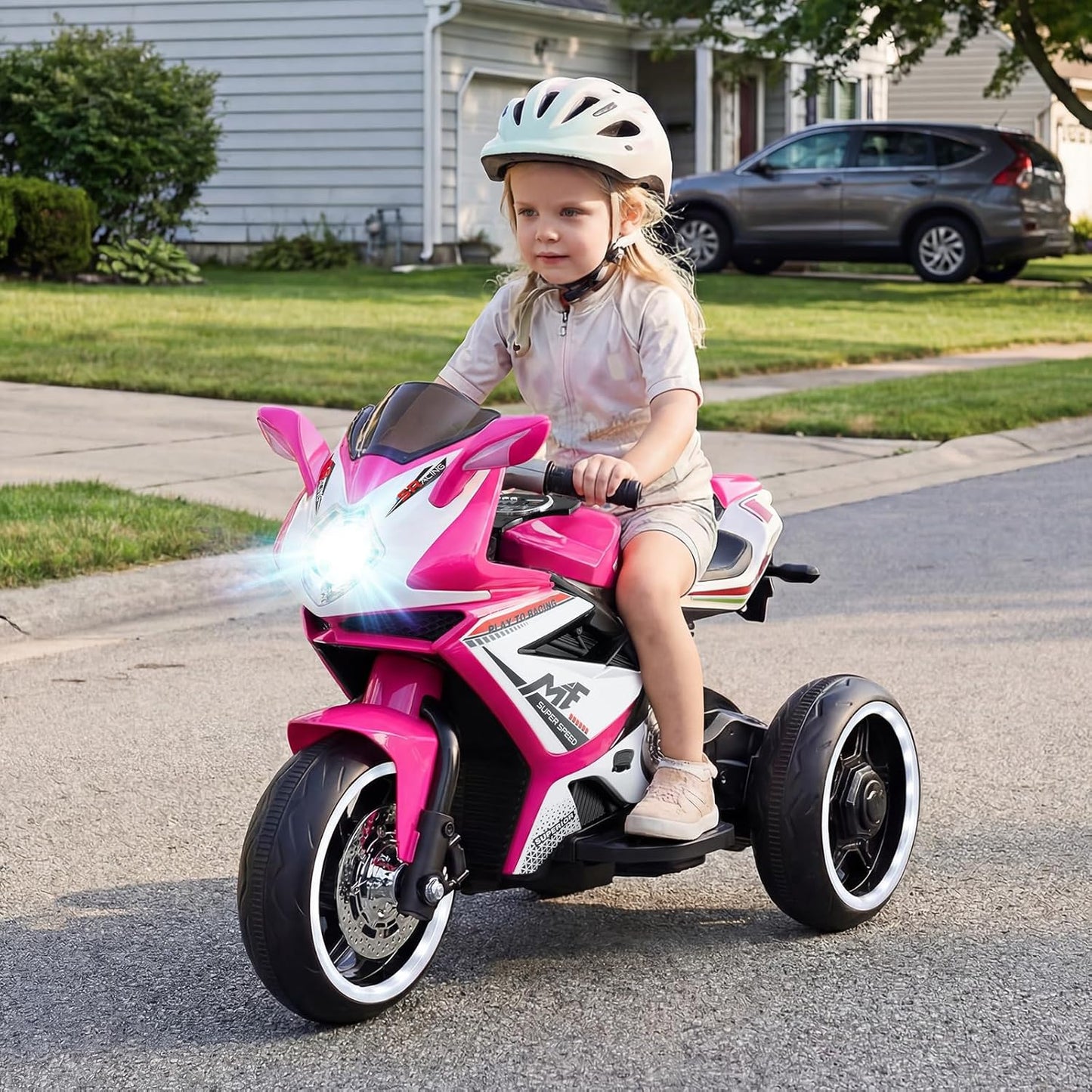 OLAKIDS 6V Kids Motorcycle with Forward & Reverse Switch for Toddler Aged 3+