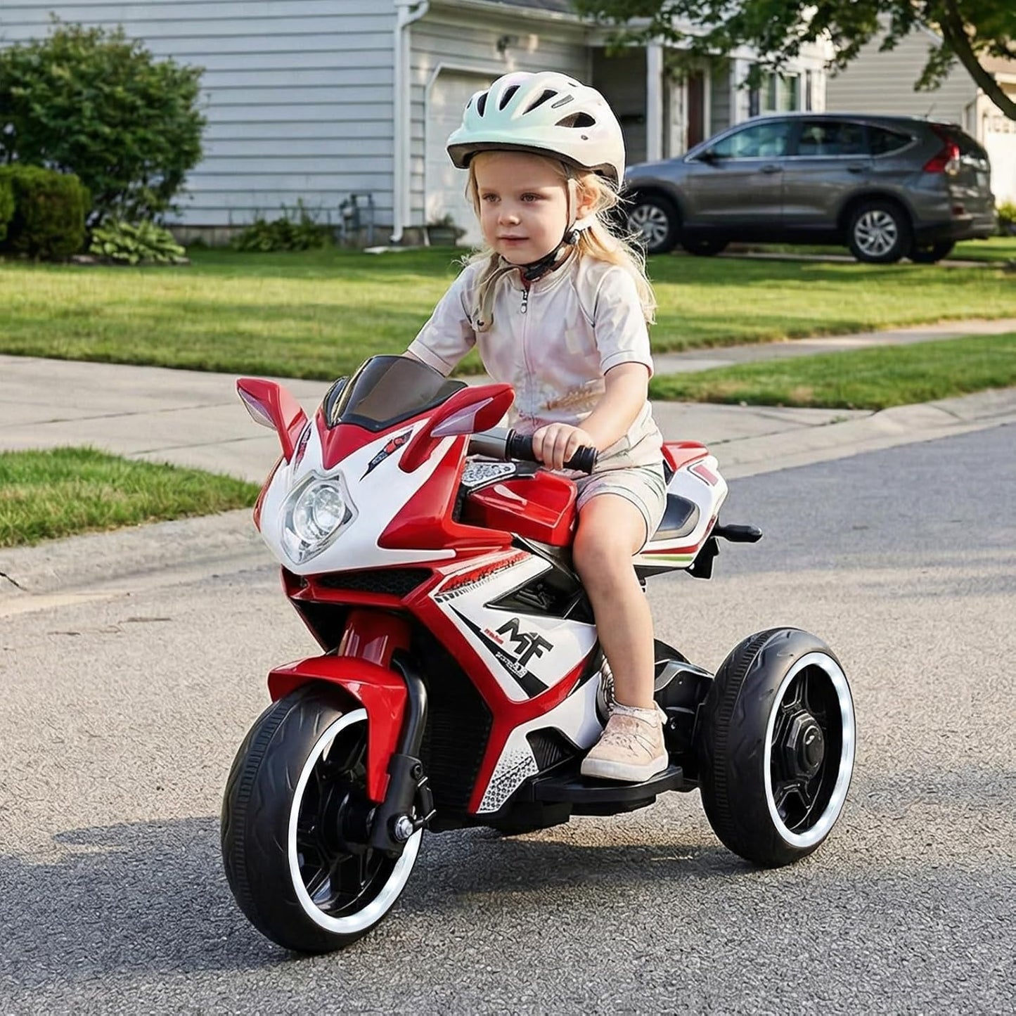 OLAKIDS 6V Kids Motorcycle with Forward & Reverse Switch for Toddler Aged 3+