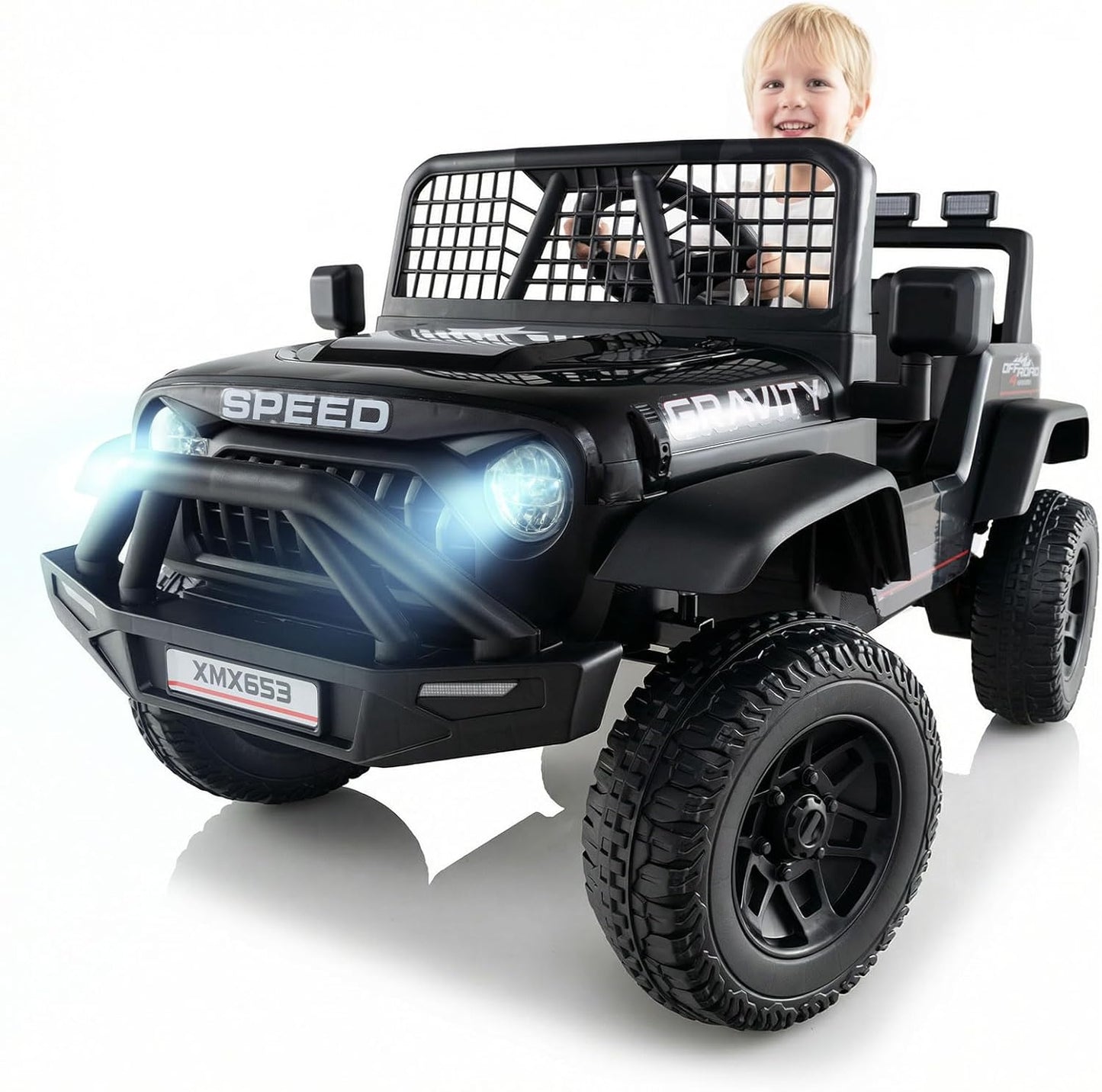OLAKIDS 24V Ride on Car with Remote Control, Bluetooth Soft Start for Kids Aged 3+