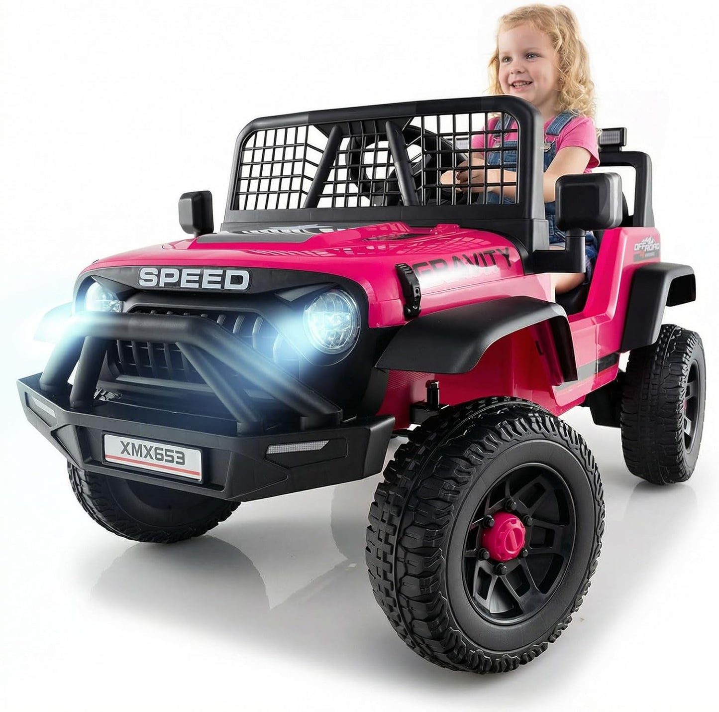 OLAKIDS 24V Ride on Car with Remote Control, Bluetooth Soft Start for Kids Aged 3+