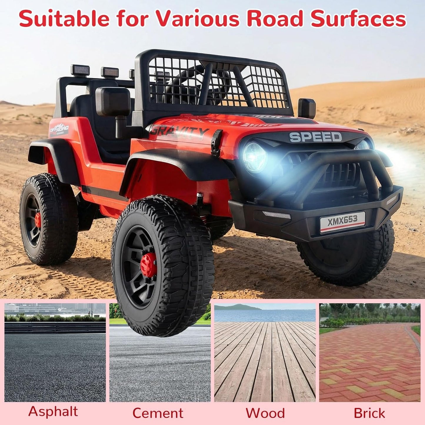 OLAKIDS 24V Ride on Car with Remote Control, Bluetooth Soft Start for Kids Aged 3+