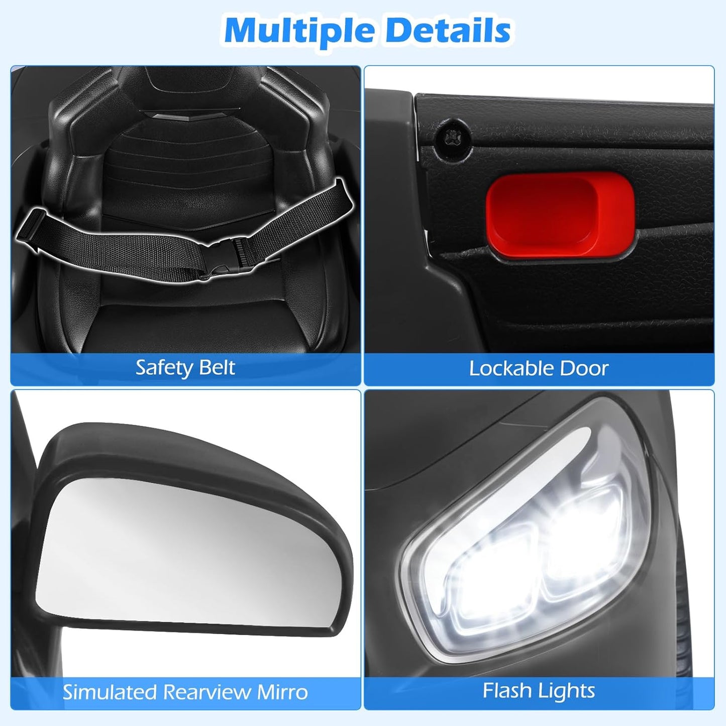 Licensed Mercedes Benz SL500 Ride on Car by OLAKIDS, 12V Kids Electric Vehicle with Parent Remote Control Soft Start Spring Suspension 2 Speeds Bluetooth Radio Music