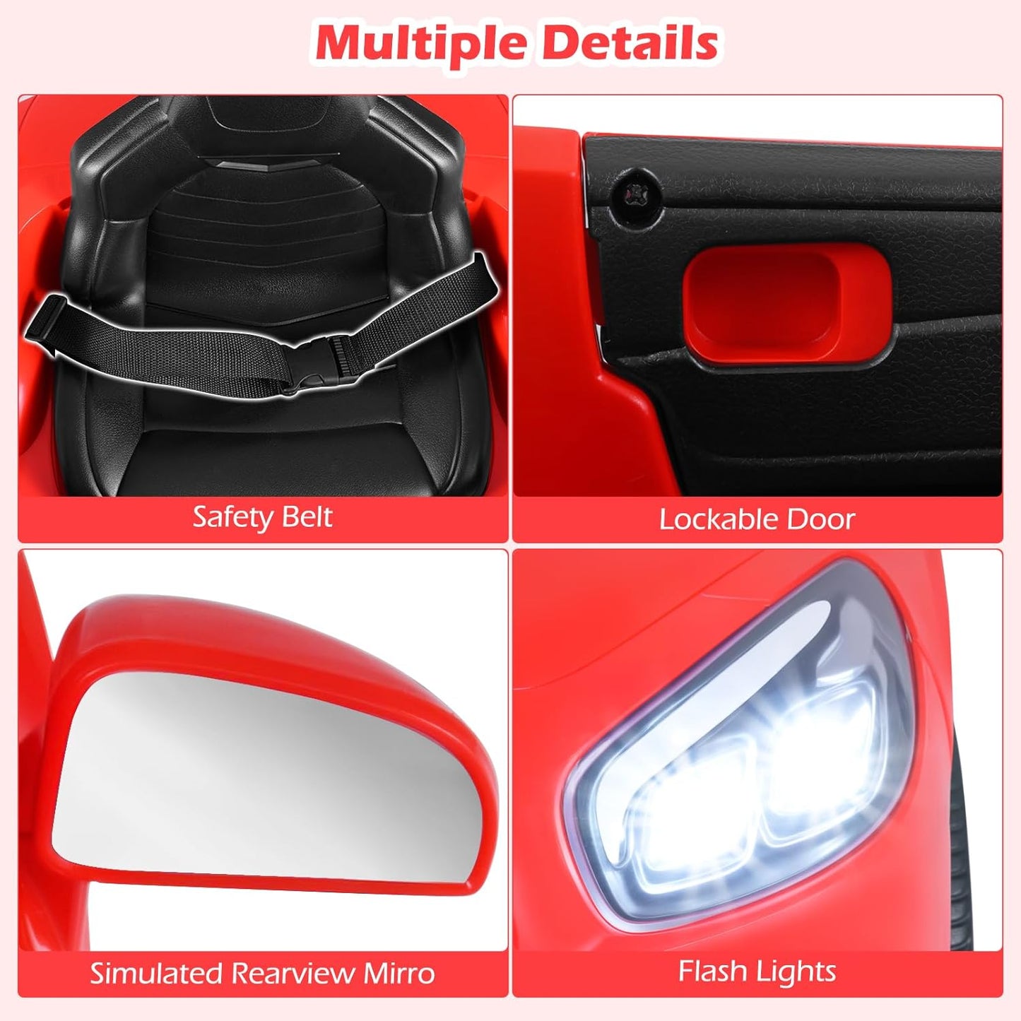 Licensed Mercedes Benz SL500 Ride on Car by OLAKIDS, 12V Kids Electric Vehicle with Parent Remote Control Soft Start Spring Suspension 2 Speeds Bluetooth Radio Music