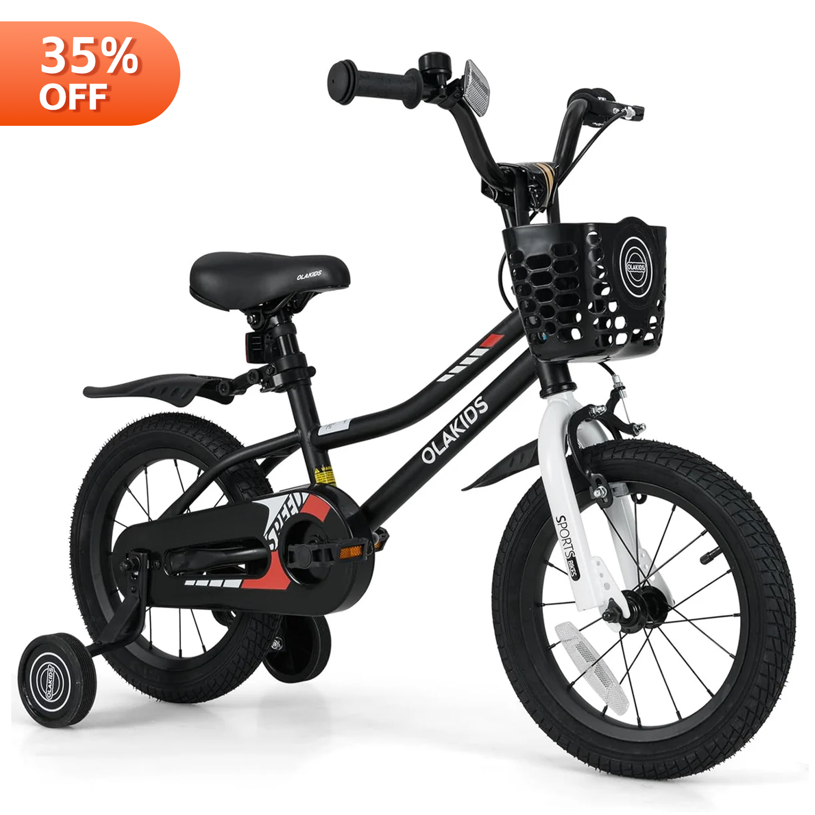 Olakids Kids Bike, 12 14 16 18 Inch Toddlers Bike for Boys Girls 3-8 Years Old