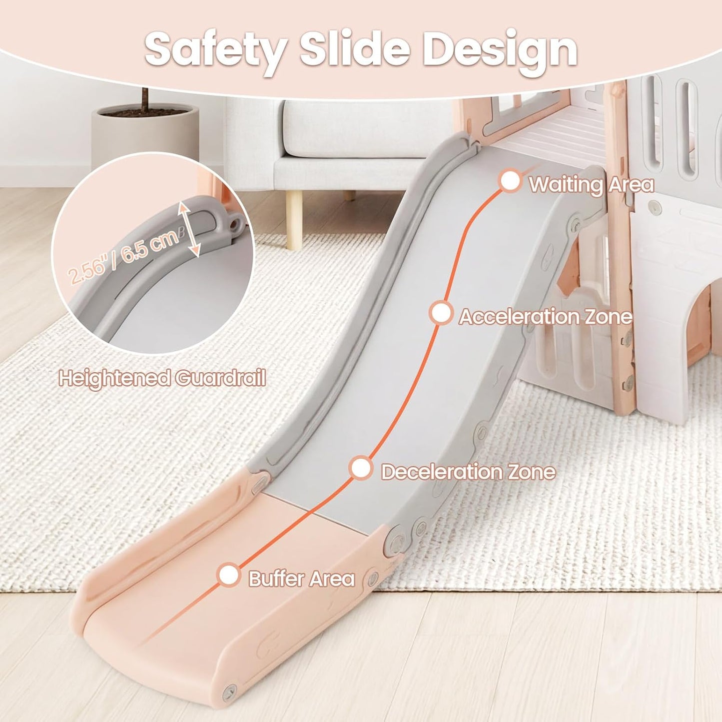 OLAKIDS Toddler Slide, 9 in 1 Kids Indoor Outdoor Playground for Boys Girls Aged 1+