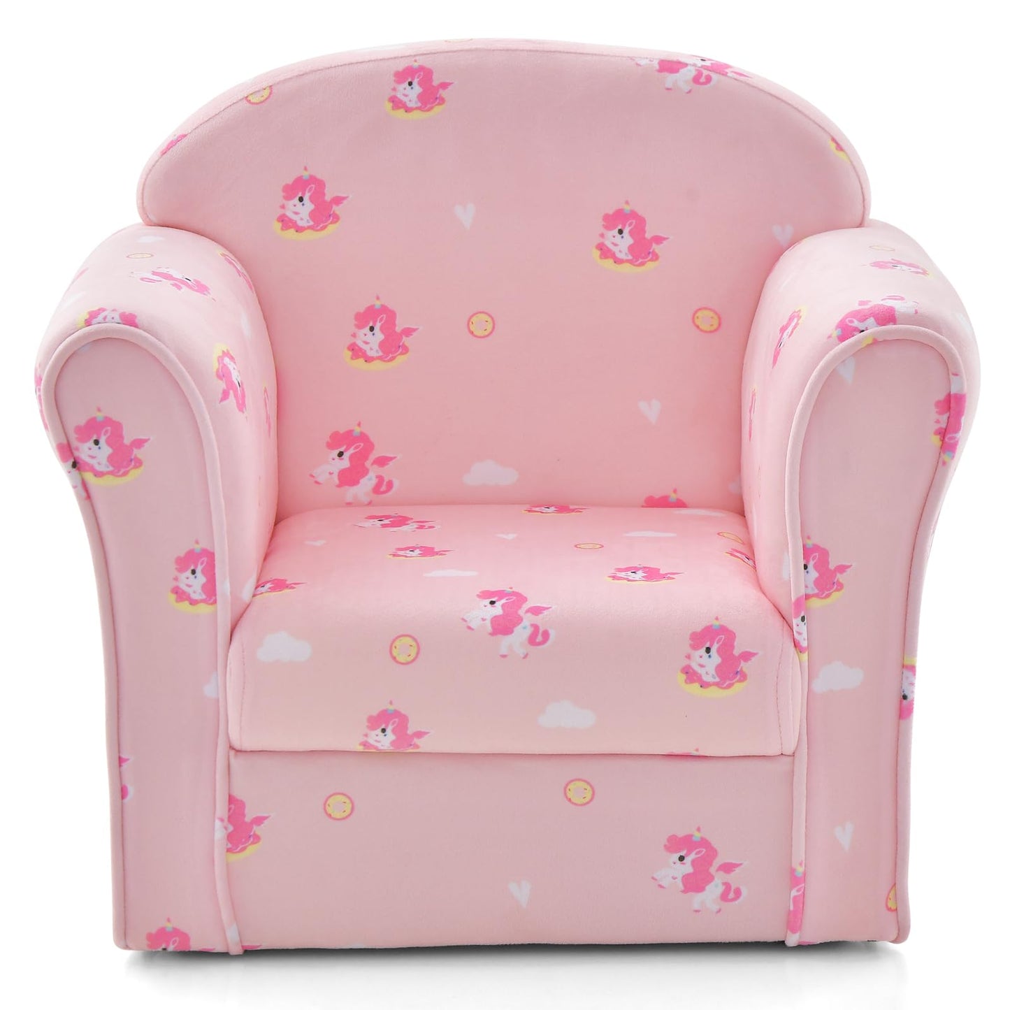 OLAKIDS Kids Sofa, Toddler Armchair Chair with Sturdy Wood Construction, Upholstered Children Armrest Couch