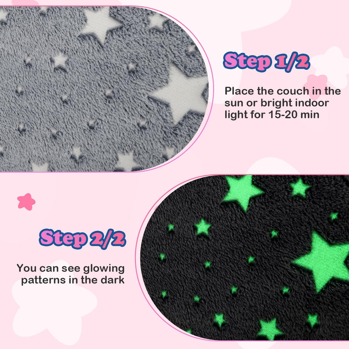 OLAKIDS Kids Sofa with Glow in The Dark, Toddler Armchair Couch, Upholstered Comfy Foam Children Chair for Kindergarten Playroom