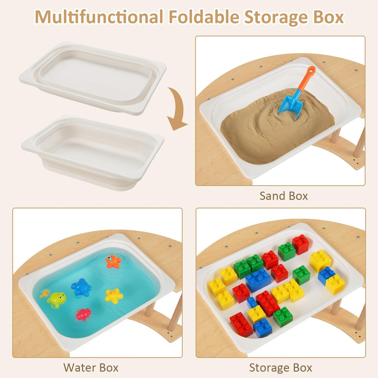 OLAKIDS Wooden Arch Climber Rocker with Soft Cushion, 6 in 1 Montessori Climbing Toys for Toddlers, Gym Playset Gift for Kids