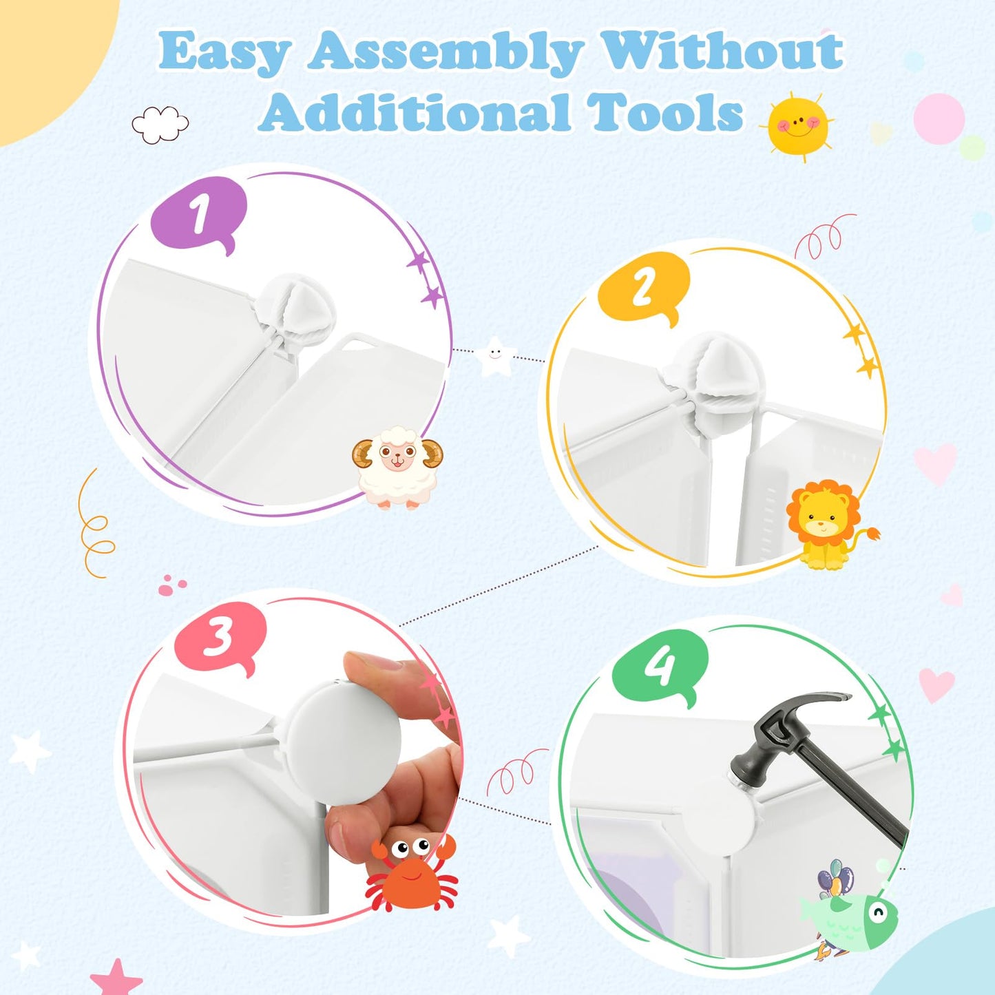 OLAKIDS Children Wardrobe, Kid Closet Portable Baby Dresser Cute for Kids Bedroom Nursery Armoire with Doors