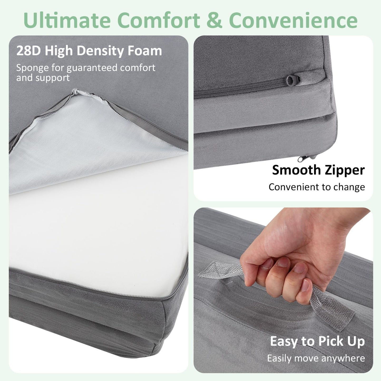 OLAKIDS Modular Kids Play Couch, 6 PCS Toddler Creative Sectional Fort Building Sofa for Playroom, Bedroom