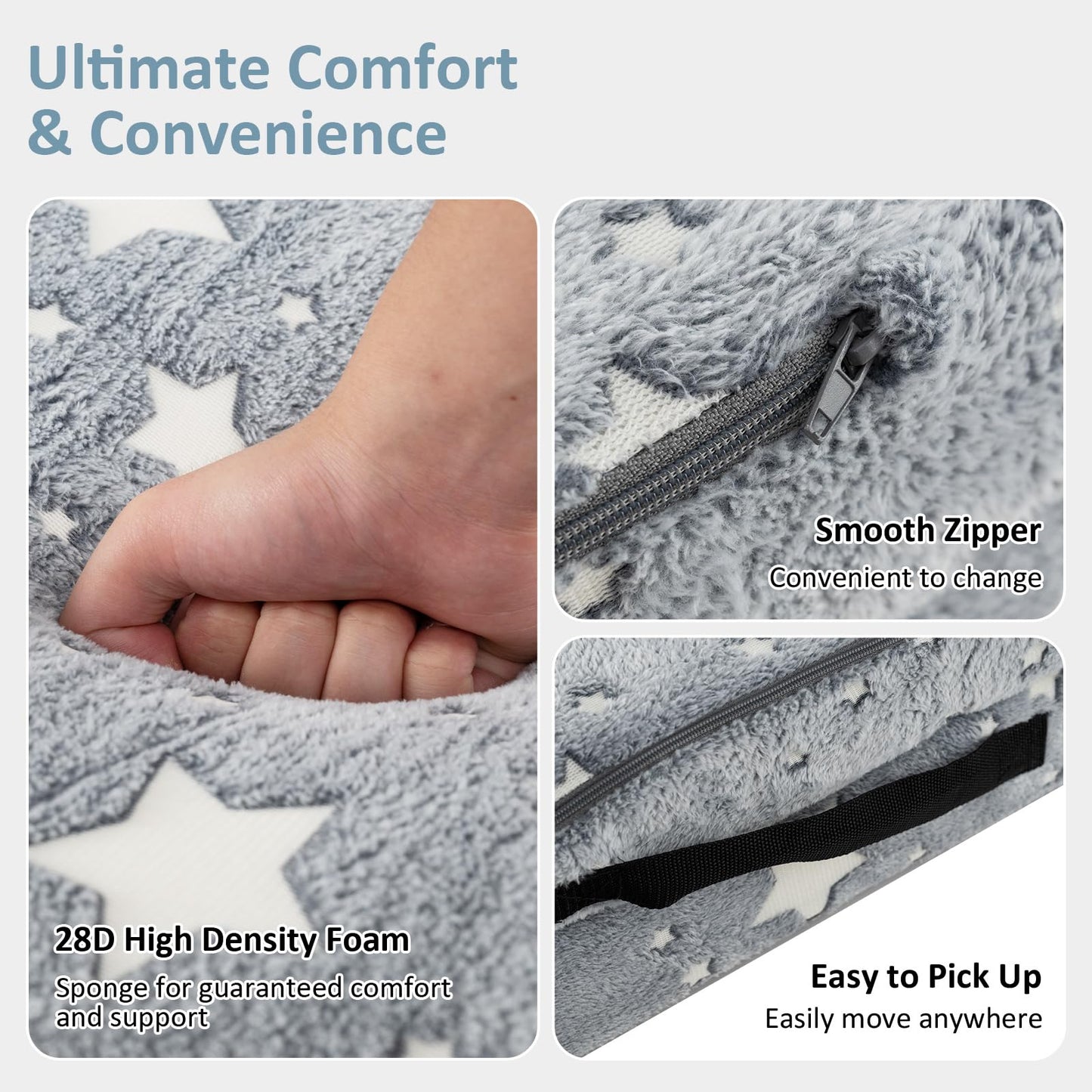 OLAKIDS Modular Kids Play Couch, 6 PCS Toddler Creative Sectional Fort Building Sofa for Playroom, Bedroom