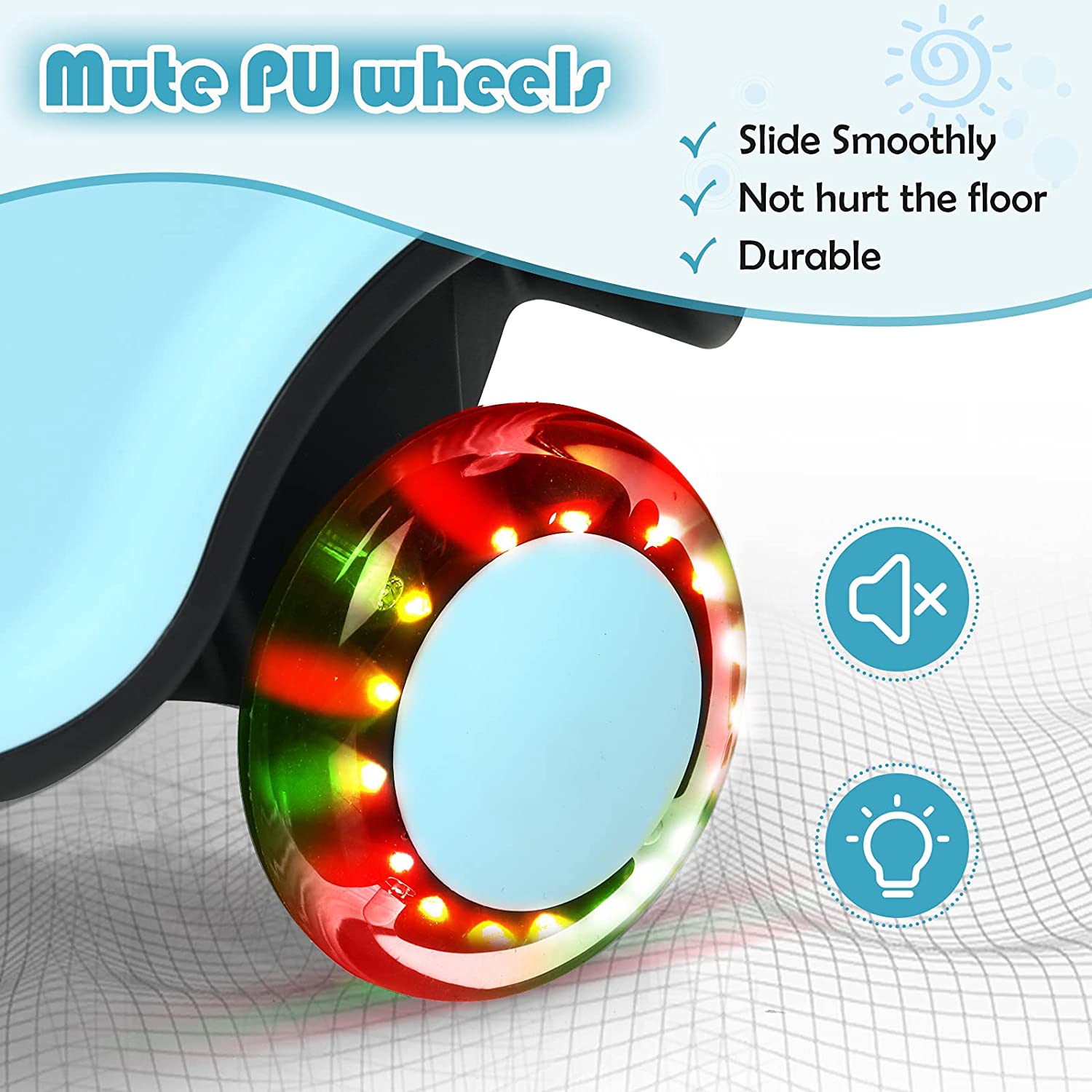 Ride On Toy w/LED Flashing Wheels wiggle Car for Toddlers OLAKIDS