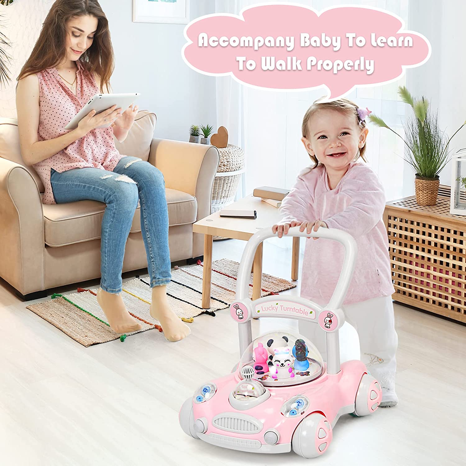 INFANS Baby Walker for Boys Girls Activity Push Walker for Infants K OLAKIDS