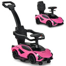OLAKIDS 3 in 1 Ride on Push Car, Licensed Lamborghini Baby Stroller Sliding Walking Car