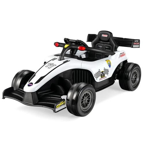 OLAKIDS ids Ride On Car, 12V F1 Racing Electric Vehicle for Toddlers with Control Remote, Battery Powered Motorized Toy with Music OLAKIDS