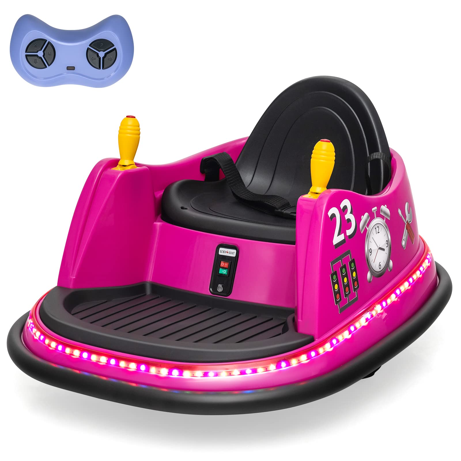 OLAKIDS Ride on Bumper Car for Kids, 6V Electric Toy Vehicle