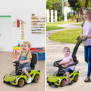 OLAKIDS 3 in 1 Ride on Push Car, Licensed Lamborghini Baby Stroller Sliding Walking Car