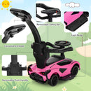 OLAKIDS 3 in 1 Ride on Push Car, Licensed Lamborghini Baby Stroller Sliding Walking Car