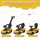 OLAKIDS 3 in 1 Ride on Push Car, Licensed Lamborghini Baby Stroller Sliding Walking Car