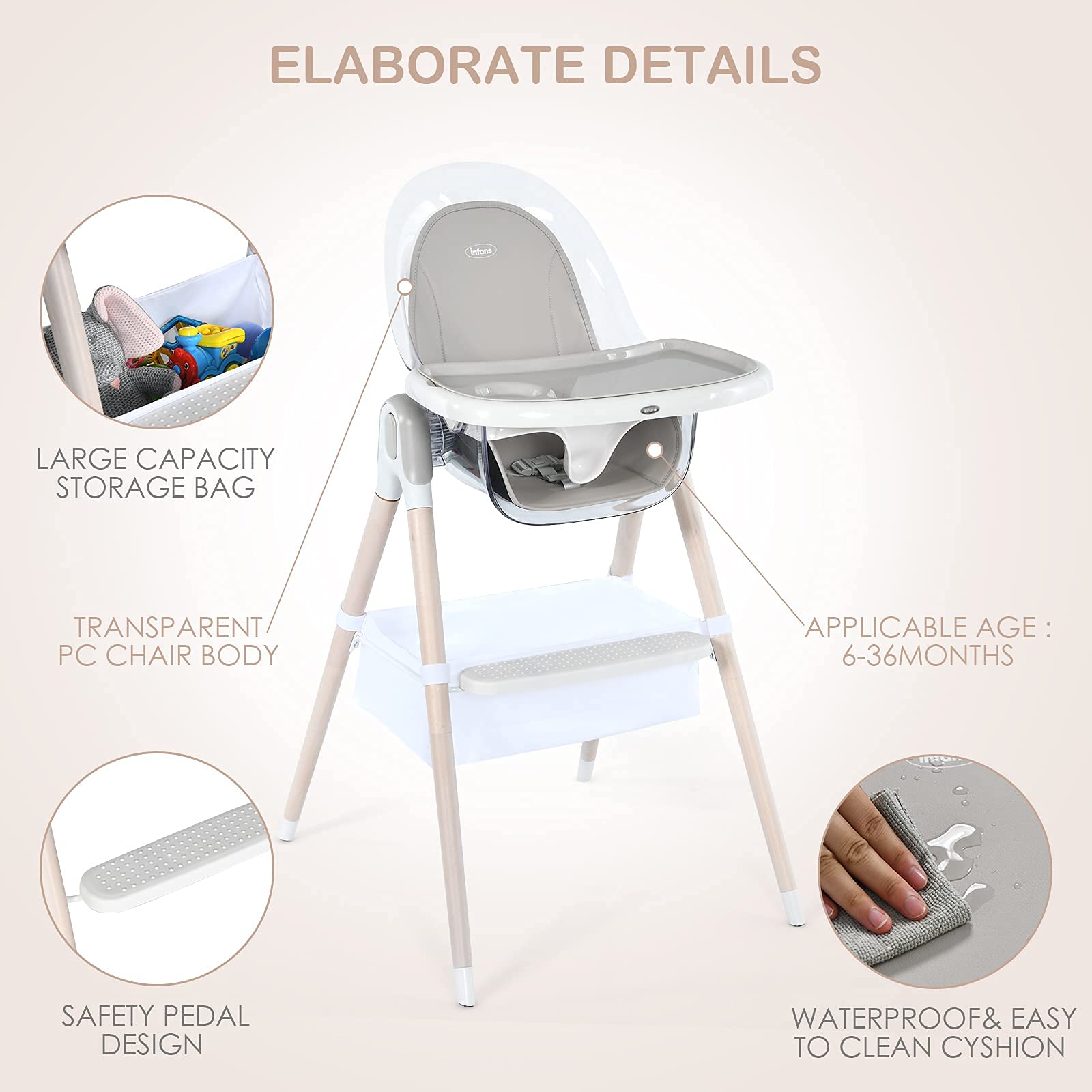 Booster seat high chair age best sale