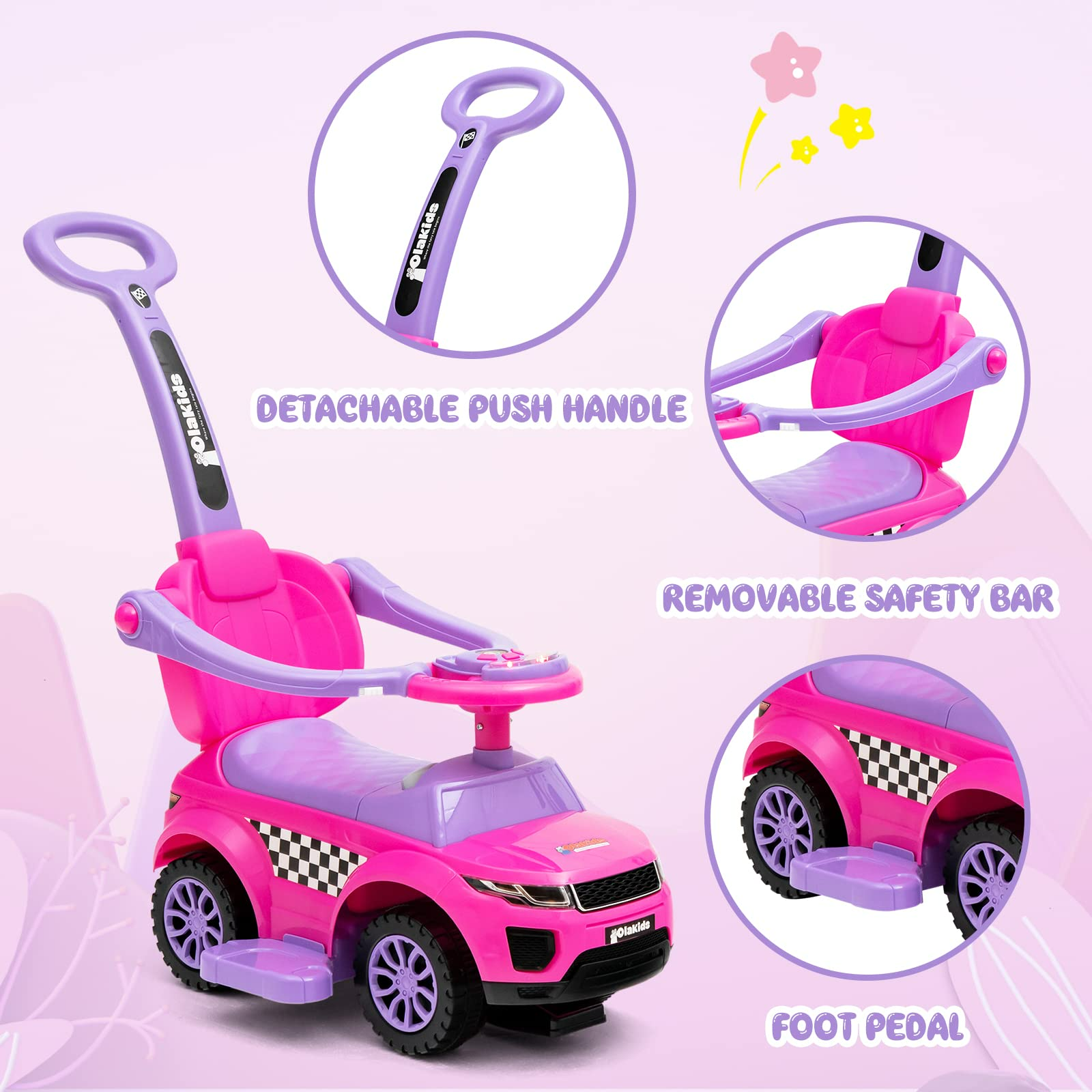 Push and pedal ride ons sales