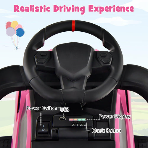 OLAKIDS 3 in 1 Ride on Push Car, Licensed Lamborghini Baby Stroller Sliding Walking Car