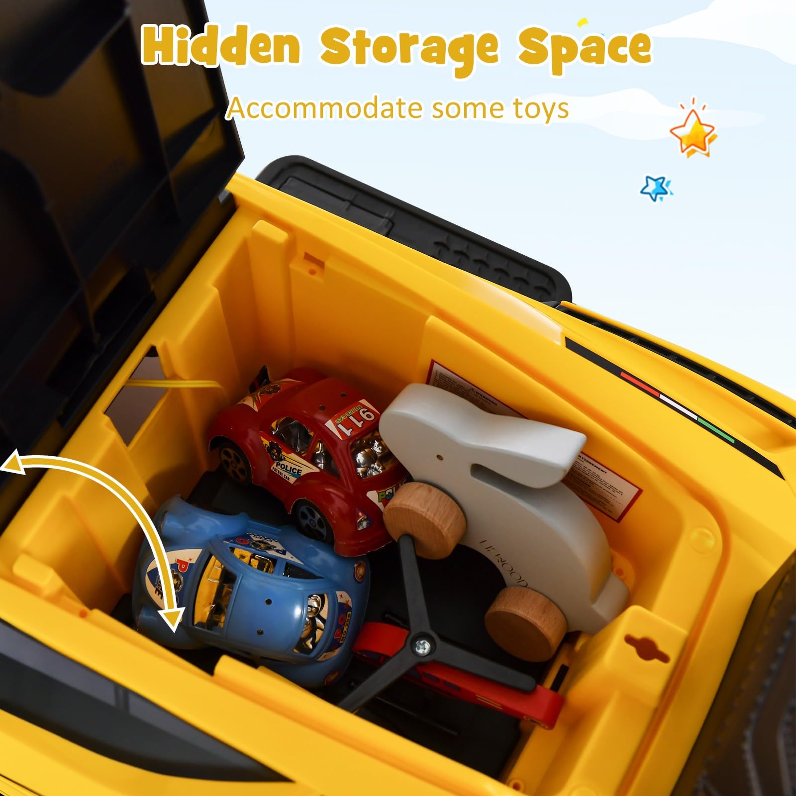 OLAKIDS 3 in 1 Ride on Push Car, Licensed Lamborghini Baby Stroller Sliding Walking Car